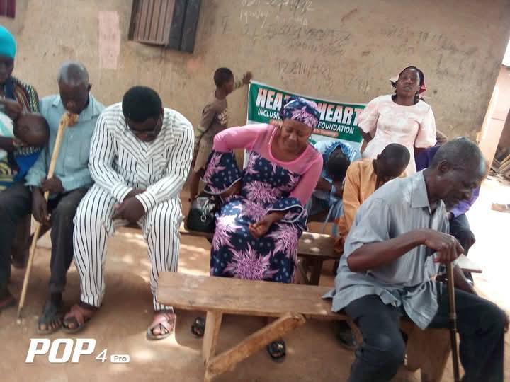 Community members sitting together during a foundation event